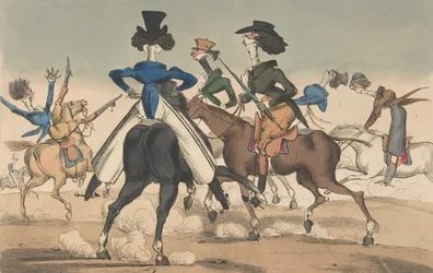 Dandies en Rotten Row, 21 de enero de 1819