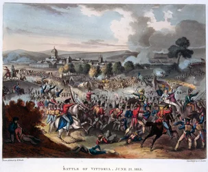Lord Wellington (1769-1852) entrando en Salamanca, ilustración para un poema narrativo de Dr. Syntax, 1818