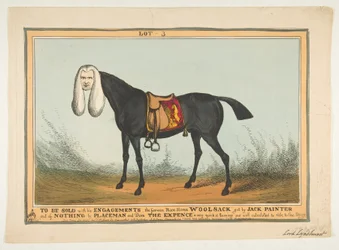 A la venta con todos sus compromisos-El famoso caballo de carreras Woolsack, 29 de junio de 1829