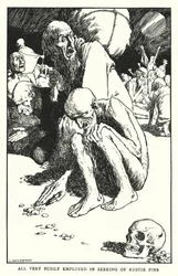 Todos muy ocupados buscando alfileres oxidados (litografía)