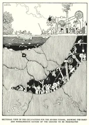 Ilustración para Railway Ribaldry de W Heath Robinson