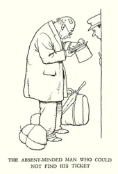 Ilustración para Railway Ribaldry de W Heath Robinson