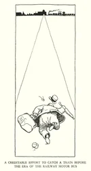 Ilustración para Railway Ribaldry de W Heath Robinson