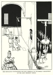 Ilustración para Railway Ribaldry de W Heath Robinson