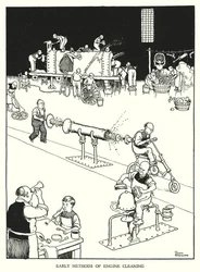 Ilustración para Railway Ribaldry de W Heath Robinson