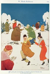 El arte gentil de hacer bolas de nieve como debería jugarse en Navidad por todas las personas realmente agradables