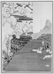Vista de la guerra desde Suiza, de 