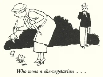 Quien corteja a una vegetariana