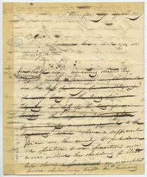 Borrador de carta de William H. Ashley, Washington, comienza - 