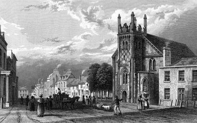 Billericay, Essex, grabado por Henry Wallis, 1833