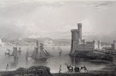 Castillo de Black Rock, cerca de Cork, Irlanda, 1830s