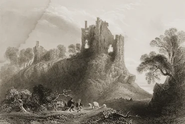 Castillo de Carrigogunnell, cerca de Limerick, condado de Limerick, Irlanda, de 