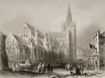 Exterior de la Catedral de San Patricio, Dublín, de 
