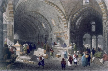 Gran Avenida en el Tchartchi, c.1850 (aguafuerte coloreado)