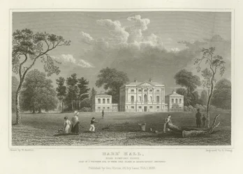 Hare Hall, cerca de Romford, Essex, residencia de J Western, Esquire