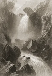 Cabeza del Valle del Diablo, Condado de Wicklow, Irlanda, de 
