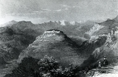 Residencia de Lady Hester Stanhope en Joon, en el Monte Líbano, 1845