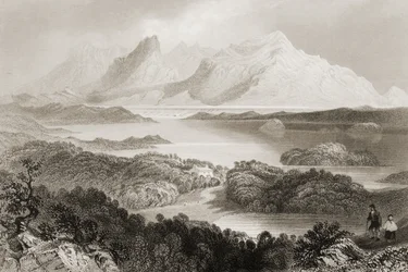 Lago Garromin, Connemara, Condado de Galway, de 