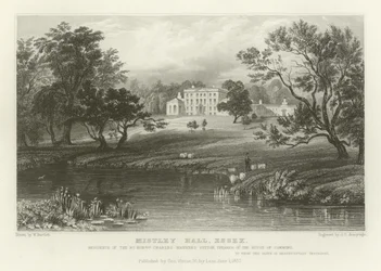 Mistley Hall, Essex, Residencia del Muy Honorable Charles Manners Sutton, Presidente de la Cámara de los Comunes