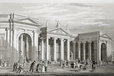 El Banco de Irlanda, Dublín, construido en 1729, de 