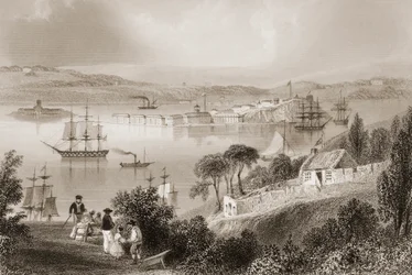 La cala de Cork (ahora Cobh), Condado de Cork, Irlanda, de 
