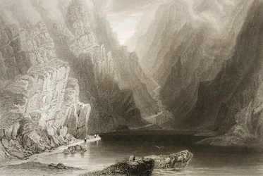 El paso de Dunloe, condado de Killarney, Irlanda, de 