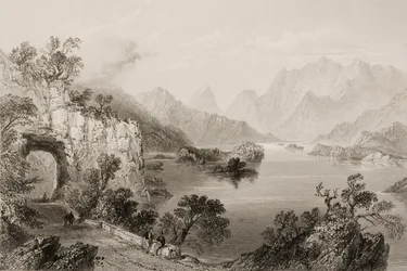 El lago superior en Killarney, Condado de Killarney, Irlanda, de 