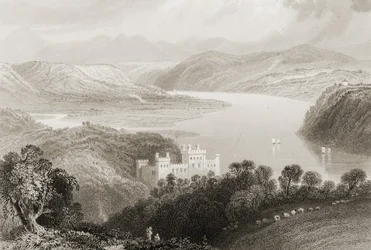 Valle del Blackwater entre Youghal (Condado de Cork) y Lismore (Condado de Waterford), Irlanda, de 