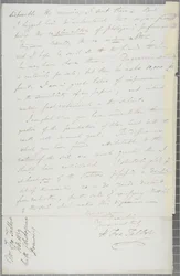 Carta firmada de William Henry Fox Talbot a James David Forbes, 1839