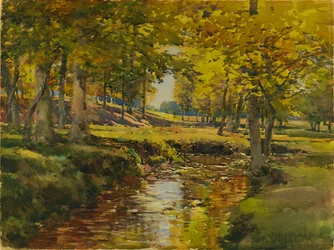 Otoño en el borde del prado