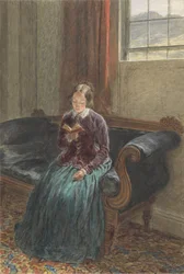 Una dama leyendo, llamada Sra. William Hunt, c.1835