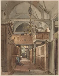 Interior de la iglesia de Bushey
