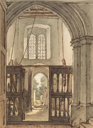 Interior del campanario de la iglesia de Bushey