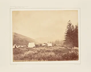 Campamento en la desembocadura del Cañon Téton