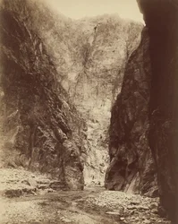 Cañón del río Diamante,1885 (foto)