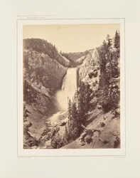 Cascadas inferiores del Yellowstone, vista cercana