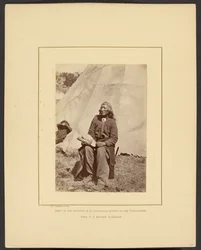 [Washakie o Shoots the Buffalo Running, Shoshone, Wind River Mountains, Wyoming].