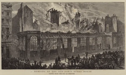 Incendio de la antigua Ópera de París