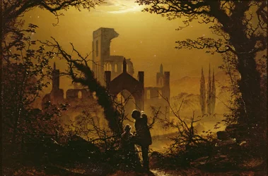 Abadía de Kirkstall, Yorkshire, 1877