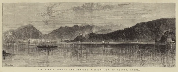 Misión Antiesclavista de Sir Bartle Frere, Vista de Mascate, Arabia