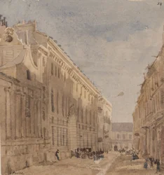 Inicio de los establos reales, París, c.1828