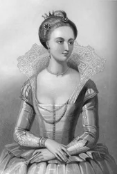Ana de Dinamarca 1665-1714, reina consorte del rey Jacobo I, 1851