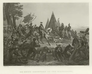 El descubrimiento del Mississippi por De Soto