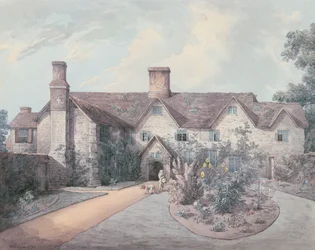Un Niño tocando un tambor en el jardín de una Casa de Campo, 1793