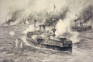 Batalla del río Yalu el 17 de septiembre
