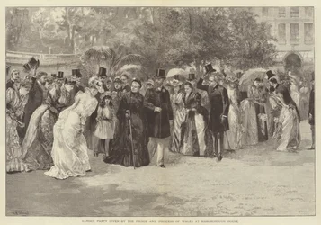 Fiesta en el Jardín ofrecida por el Príncipe y la Princesa de Gales en Marlborough House
