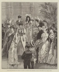 Gran Fiesta Francesa y Máscara de Flores, en el Salón de los Príncipes, Piccadilly, en Ayuda de los Fondos de Todos los Santos, París