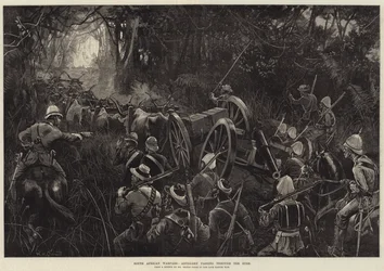 Guerra en Sudáfrica, Artillería pasando por el monte