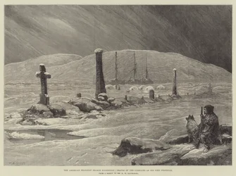 La expedición de búsqueda estadounidense de Franklin, tumbas de los camaradas de Sir John Franklin