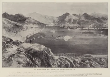 La guerra greco-turca, vista general de la batalla de Mati